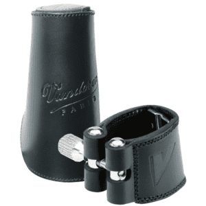 Vandoren | LC22P Cuir Leather Eb Clarinet Ligature with Plastic Cap