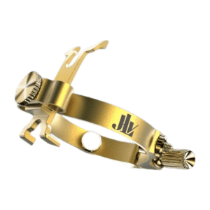 JLV Sound | Alto Saxophone Ligature for Ebonite Mouthpiece | Brushed Brass
