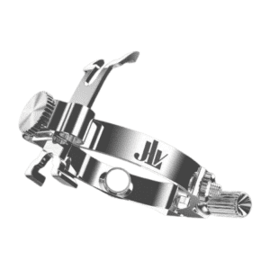 JLV Sound | Alto Saxophone Ligature for Ebonite Mouthpiece | Silver Plated