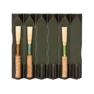 Reeds 'n Stuff | Hexagon Reed Case for 6 Oboe Reeds: Moss Green