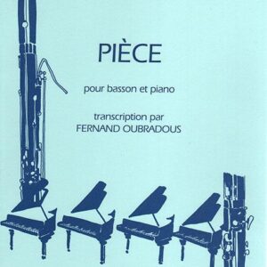 Gabriel Faure | Piece for bassoon and piano | Leduc