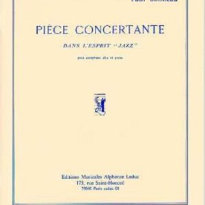 Paul Bonneau | Piece Concertante dans l'esprit 'Jazz' for alto saxophone and piano (grade 6-8) 2-3 weeks delivery | Leduc