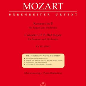 Wolfgang Amadeus Mozart | Konzert in B für Fagott und Orchester | Barenreiter