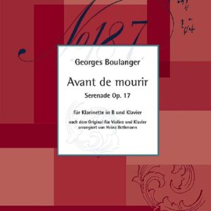 Georges Boulanger | Avant de mourir | Boosey & Hawkes