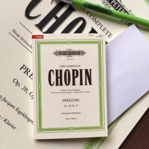 'The Complete Chopin Preludes' sticky notes