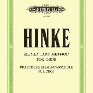 Hinke | Elementary Method for Oboe | Peters Edition