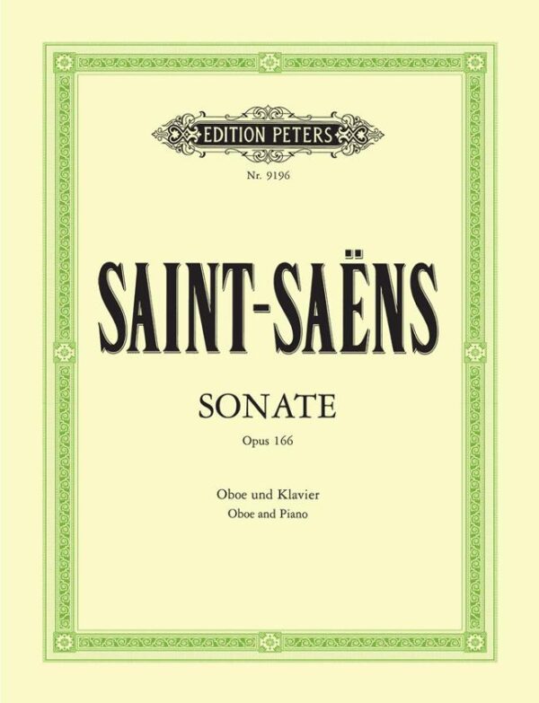 Camille Saint-saëns | Sonate Op 166 | Peters Edition