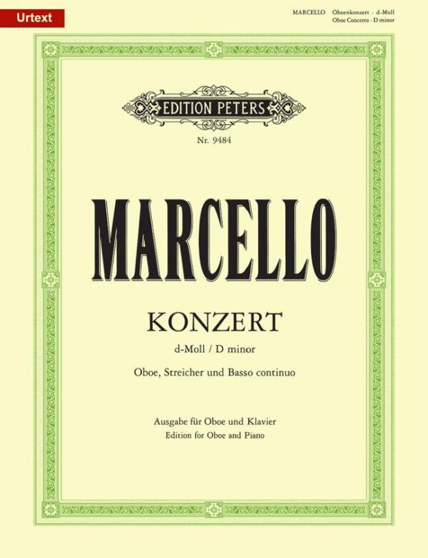 Alessandro Marcello | Concerto in D minor | Peters Edition