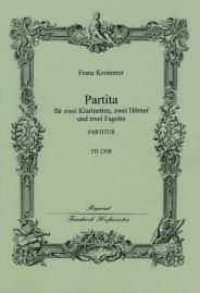 Franz Krommer | Partita for 2cl, 2Horns, 2 Bsn (Score) | Hofmeister