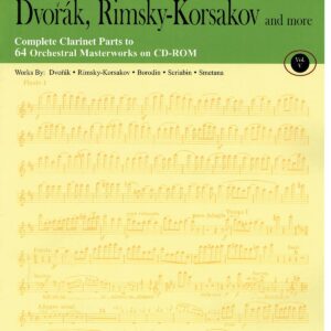 Orchestra Musicians Cd Rom | Orchestra Musician's CD-ROM Library - Clarinet Vol V - Drorak, Rimsky Korsakov and more. | Ems Music