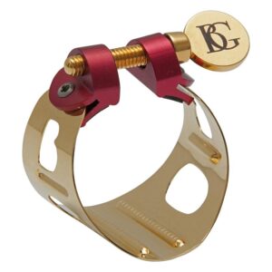 BG | LD0 Duo Gold Lacquered Alto Saxophone and Bb Clarinet Ligature and Cap