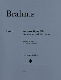 Johannes Brahms | Sonatas for Clarinet and Piano Opus 120. Nos 1 & 2 (Henle) | Henle Verlag