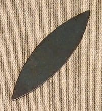 Chiarugi | Flat Metal Pointed Oboe Plaque - Blue Steel or Nickel Silver