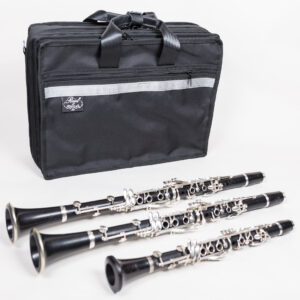 Reed And Squeak | Compact Triple Clarinet Case | Black