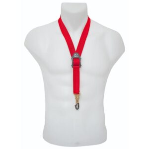 BG | S39MSH Standard Strap with Metal Snap Hook for Alto/Tenor Saxophone | Red