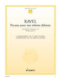 Maurice Ravel | Pavane pour une infante defunte for alto sax | Schott
