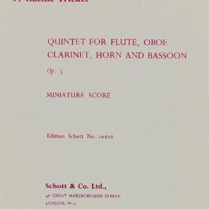 P. Racine Fricker | Quintet Op 5 | Schott
