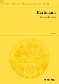 Karl Amadeus Hartmann | Kammerkonzert for Clarinet,String Quartet and String Orchestra (Study Score) | Schott