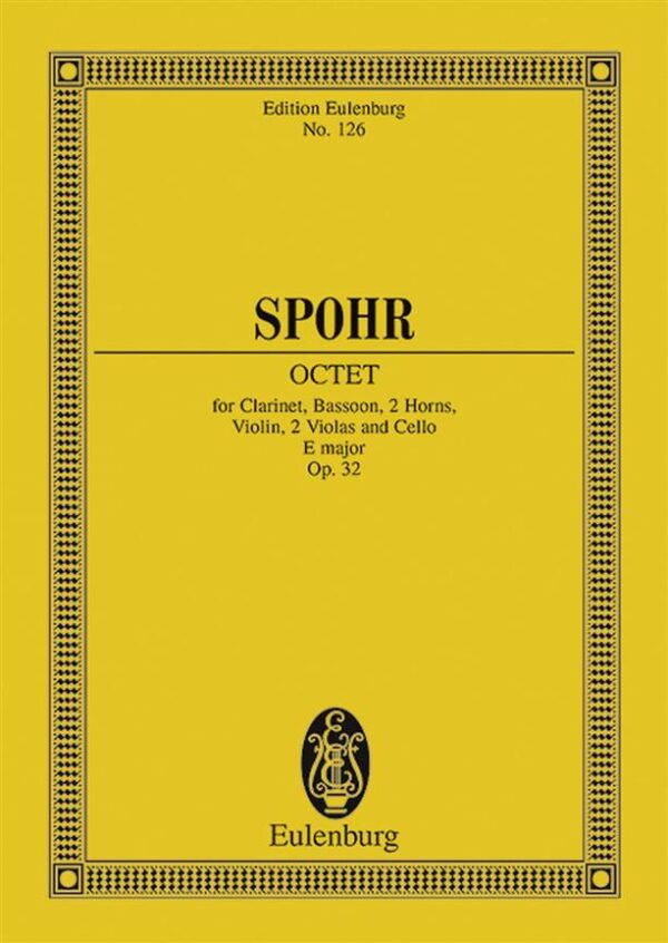 Louis Spohr | Spohr Octet Study Score | Eulenberg