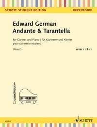 Edward German | Andante and Tarantella for Clarinet in Bb and Piano | Schott