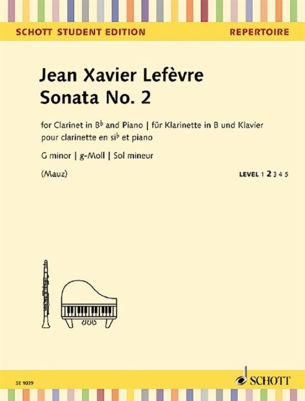 Jean-xavier Lefèvre | Sonata No. 2 in G minor | Schott