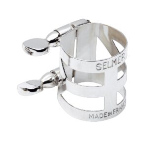 Selmer Paris | Alto Saxophone Ligature for Metal Mouthpiece | Silver Plated