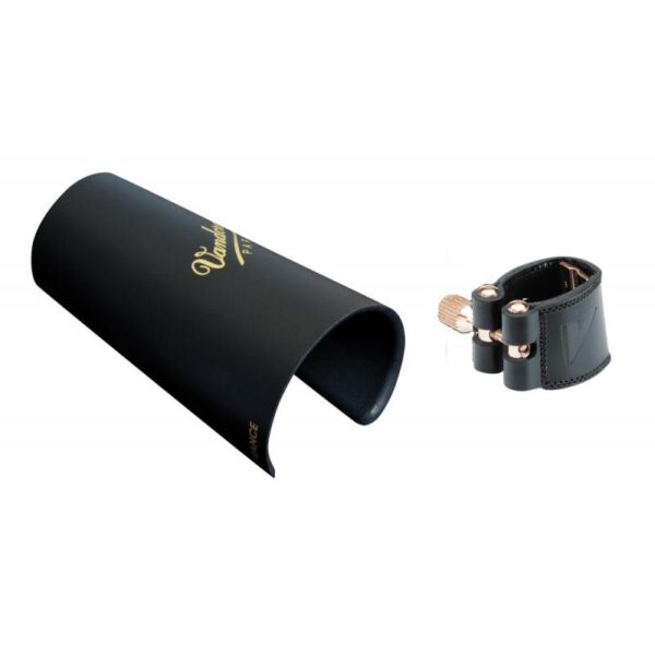 Vandoren | LC28P Cuir Leather Tenor Saxophone Ligature with Plastic Cap