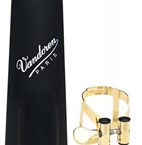 Vandoren | LC51GP M/O (Masters/Optimum) Bb Clarinet Ligature with Plastic Cap | Gold