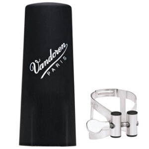 Vandoren | LC51PP M/O (Masters/Optimum) Bb Clarinet Ligature with Plastic Cap | Pewter