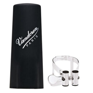 Vandoren | LC51SP M/O (Masters/Optimum) Bb Clarinet Ligature with Plastic Cap | Silver