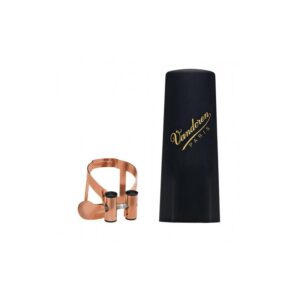 Vandoren | LC56PGP M/O (Masters/Optimum) Soprano Saxophone Ligature with Plastic Cap | Pink Gold