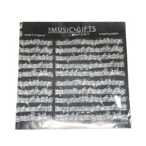 Music Gifts | Gift Wrap Pack (Black Bach, 3 Sheets)