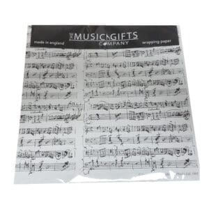 Music Gifts | Gift Wrap Pack (White Mozart, 3 Sheets)