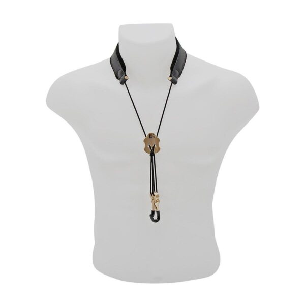 BG | S20JMSH Leather Saxophone Strap with Metal Snap Hook and Metal Adjuster for Soprano, Alto and Tenor Saxophone