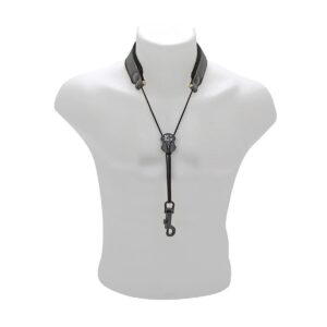BG | Leather Saxophone Strap with Snap Hook for Soprano, Alto and Tenor Saxophone
