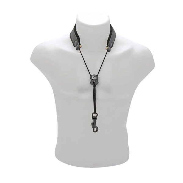 BG | Leather Saxophone Strap with Snap Hook for Soprano, Alto and Tenor Saxophone