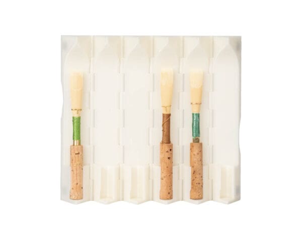 Reeds 'n Stuff | Hexagon Reed Case for 6 Oboe Reeds: Ivory