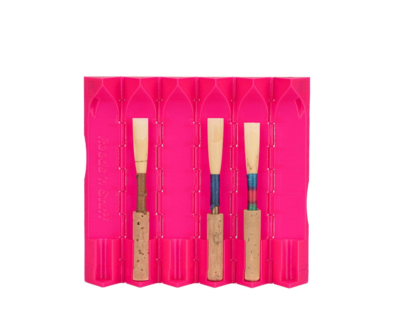 Hexagon Reed Case for 6 Oboe Reeds Hot Pink Howarth of London