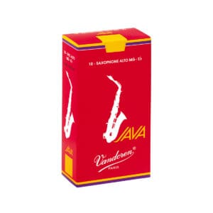 Vandoren | Red Java Filed Alto Saxophone Reeds | SR26R