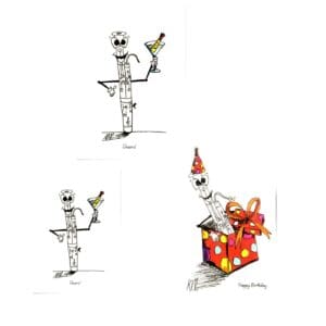 Bassoon Greetings card Various Designs