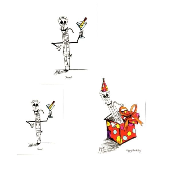 Bassoon Greetings card Various Designs