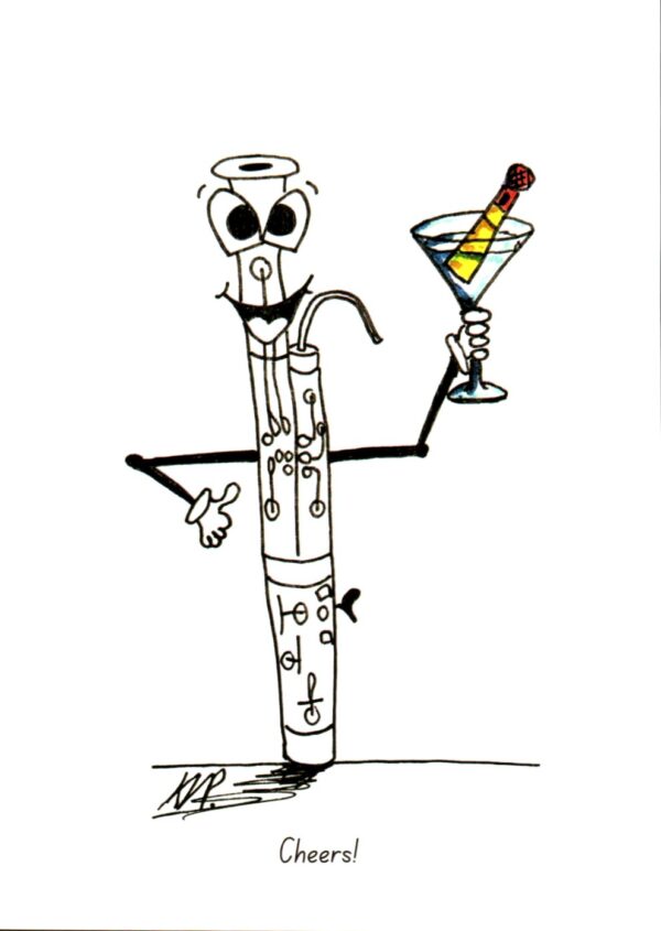 Bassoon Greetings card Various Designs