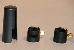 Rovner | 'Dark' Saxophone Ligature and Plastic Cap | All sizes
